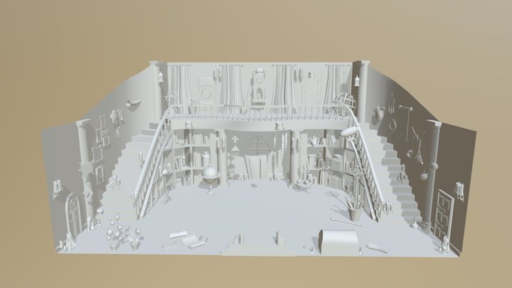 The Magician's Apprentice - Hallway 3D Model