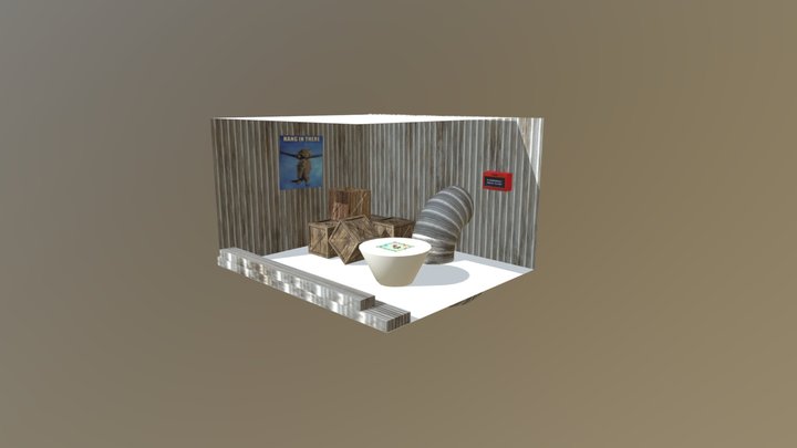 Crate Scene 3D Model