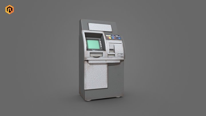 Automated Teller Machine (ATM) 3D Model