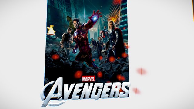 Avengers poster 3D Model