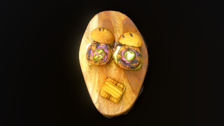 Beef Kofta Kabob 3D Model