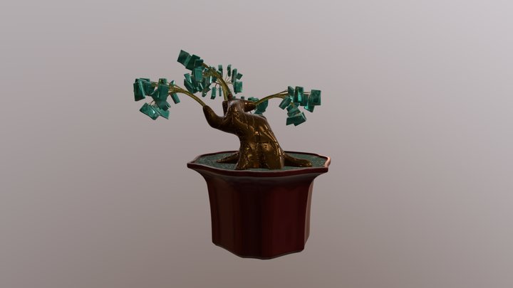 Decorative Money Tree Sketchfab 3D Model