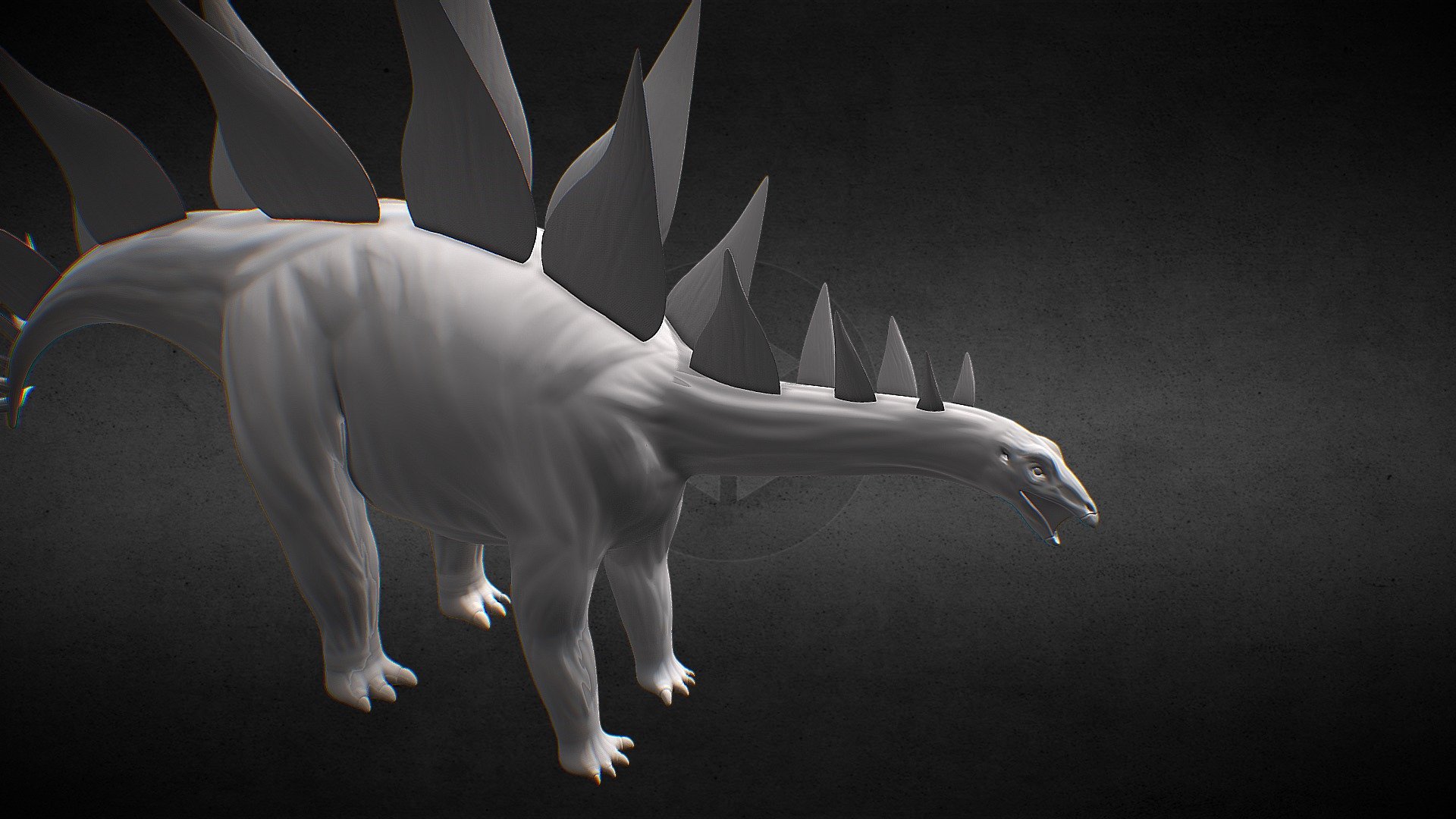 Sculpted Anatomy Stegosaurus Base Model - Buy Royalty Free 3D model by ...