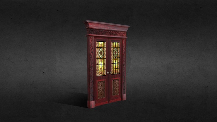 French Gothic Door 3D Model