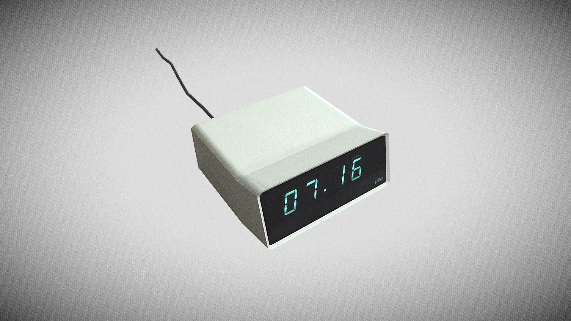 Braun Alarm Clock 3D model by Anticipateants [bc9bba1] Sketchfab