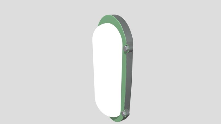 wall light with texture 3D Model