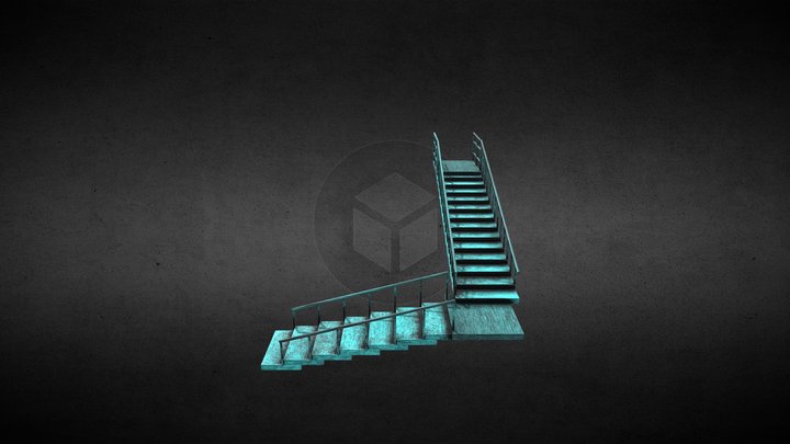 game stairs model 3D Model