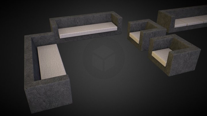 Lounge Set 3D Model