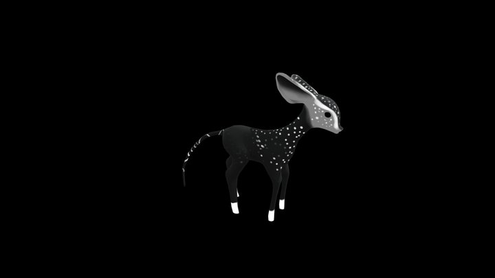 black deer 3D Model