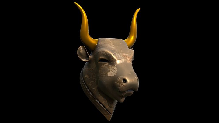 Minoic Bull Head - GET THIS MODEL ↓ 3D Model