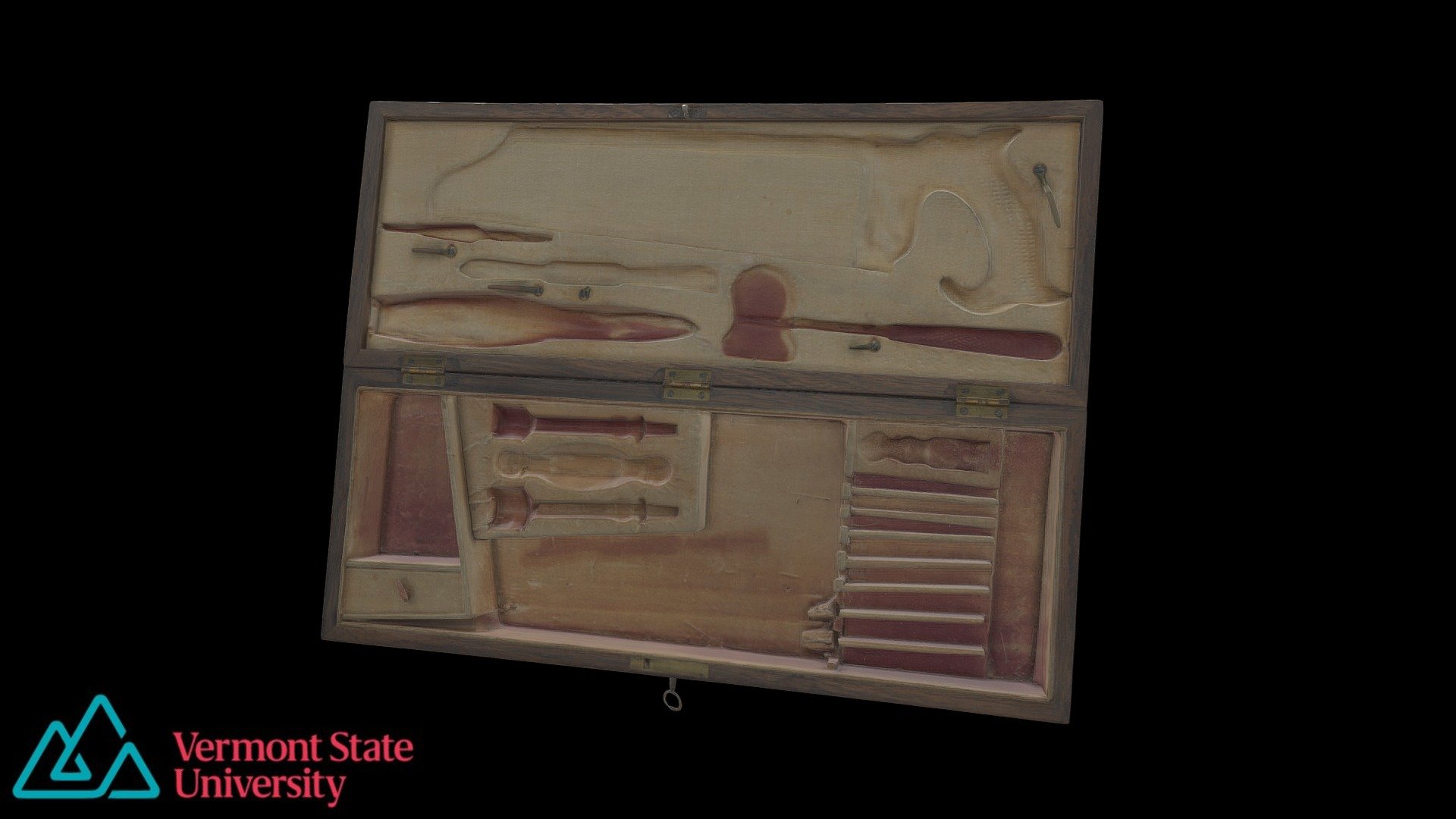 1860s Surgical Kit Box (empty) - 3D model by Vermont State Univ ...