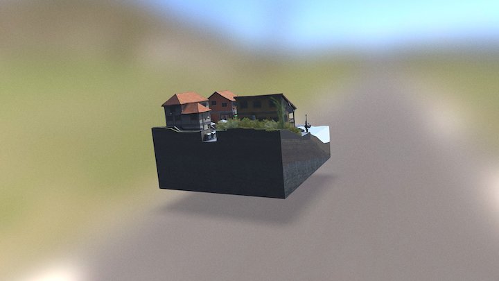 Cudillero-diorama-bake 3D Model