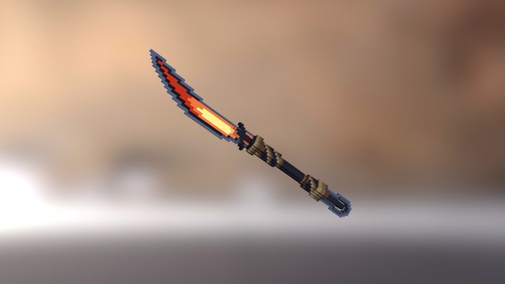 Sword of Fire 3D Model