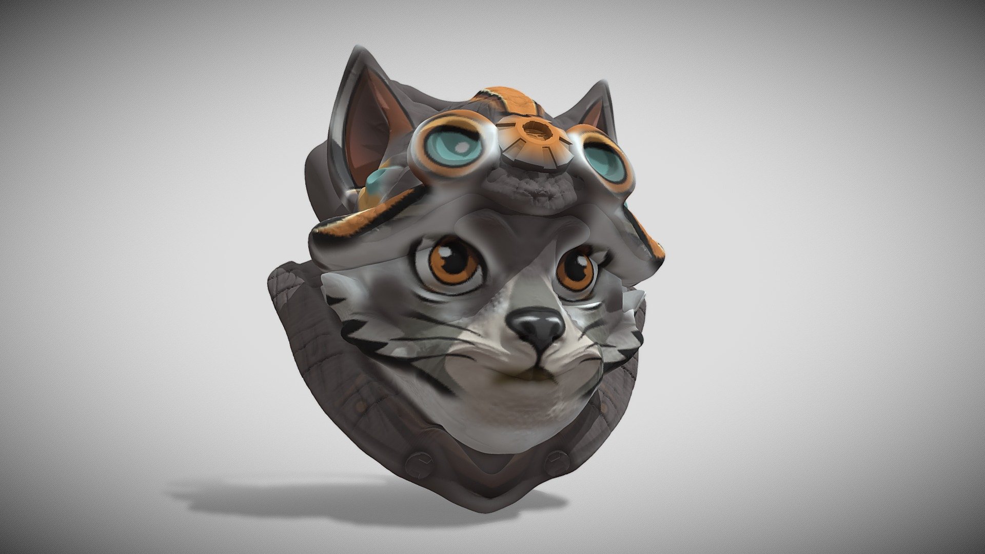 Kitty Keychain — Sketchfab embed 3D viewer