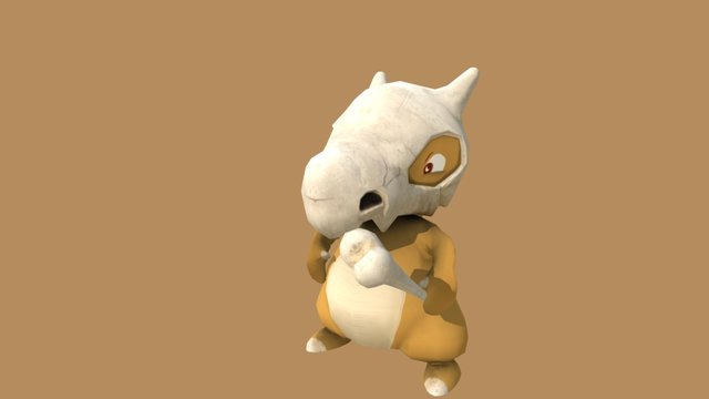 Cubone Fan Art 3D Model