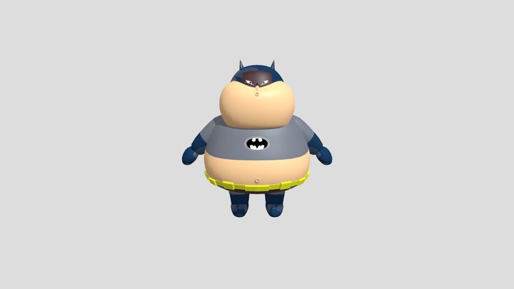 Fat Batman 3D Model