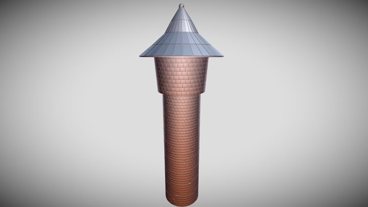Brick Wizard Tower 3D Model