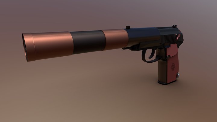 6p9 (pb pistol) xyz hw 3D Model