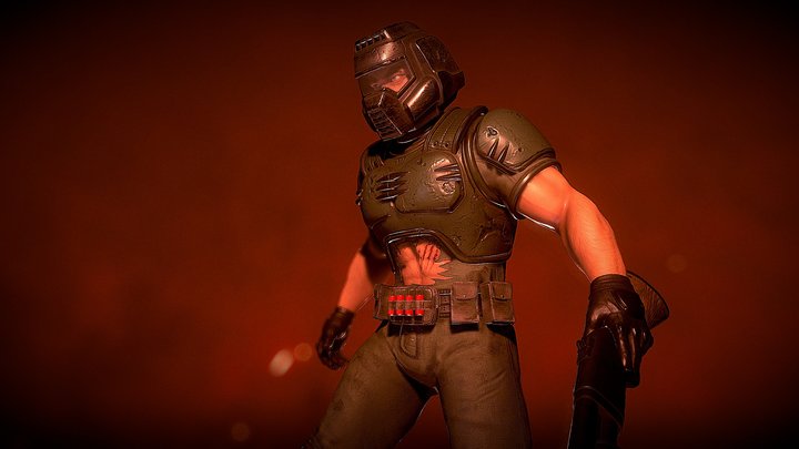 Doomguy || DOOM 3D Model