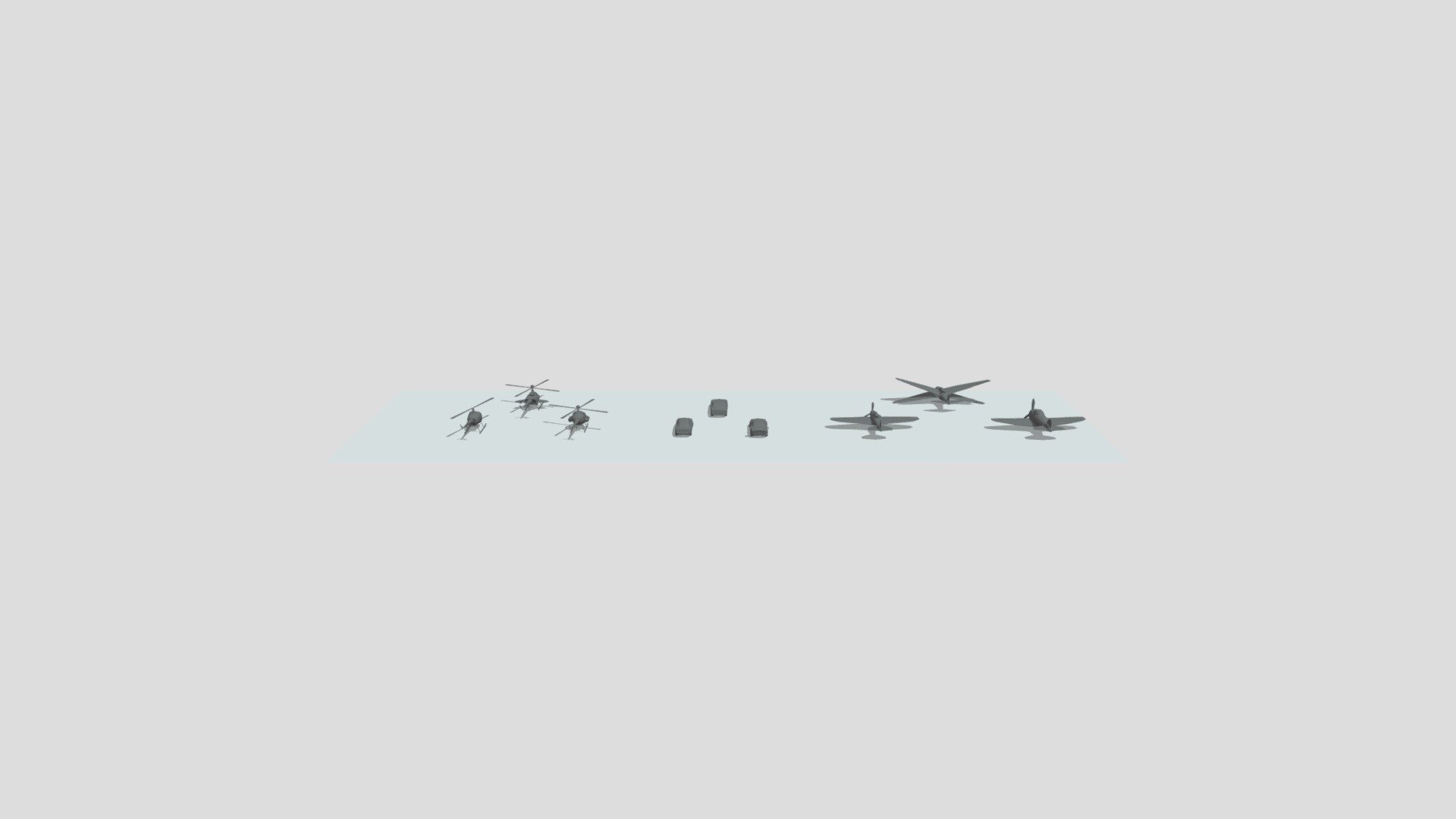 Cars, Planes And Helicopters