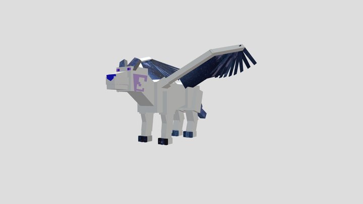 Queen Leila Galaxy Wolfdog (Sample) 3D Model