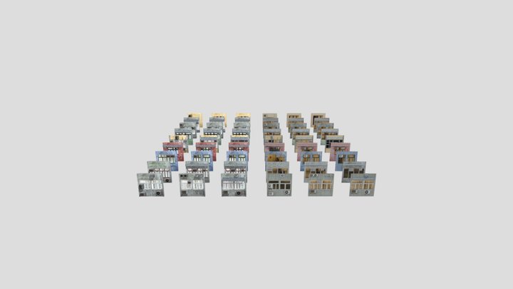 Modular Asian Building Pieces – Modello 3D gratuito STL