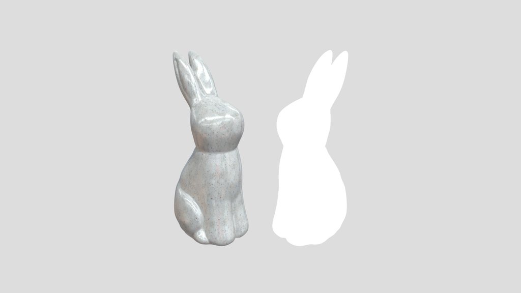 Simple Marble Rabbit Prop