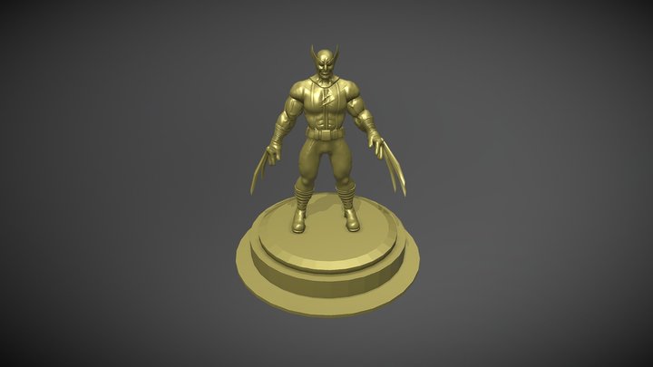 Wolverine Character 3D Model