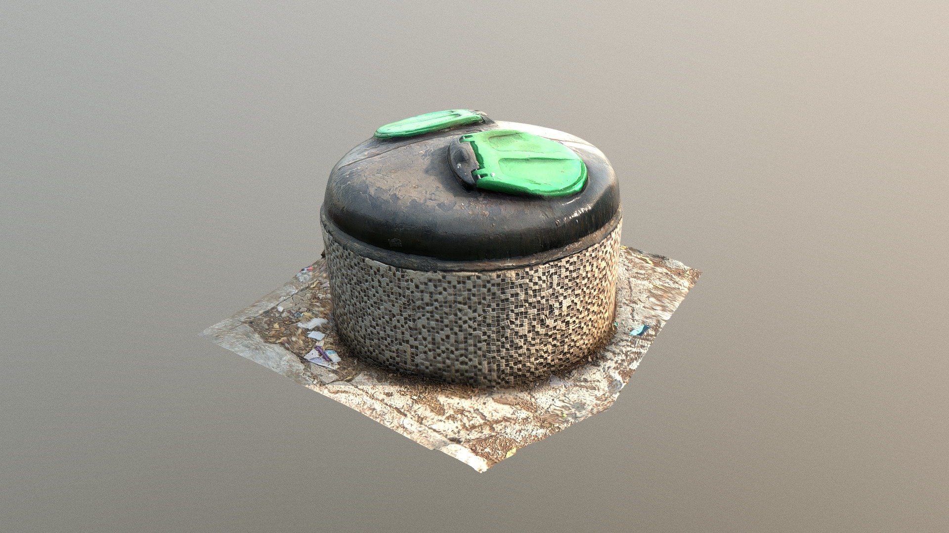 Circular Trash Bin