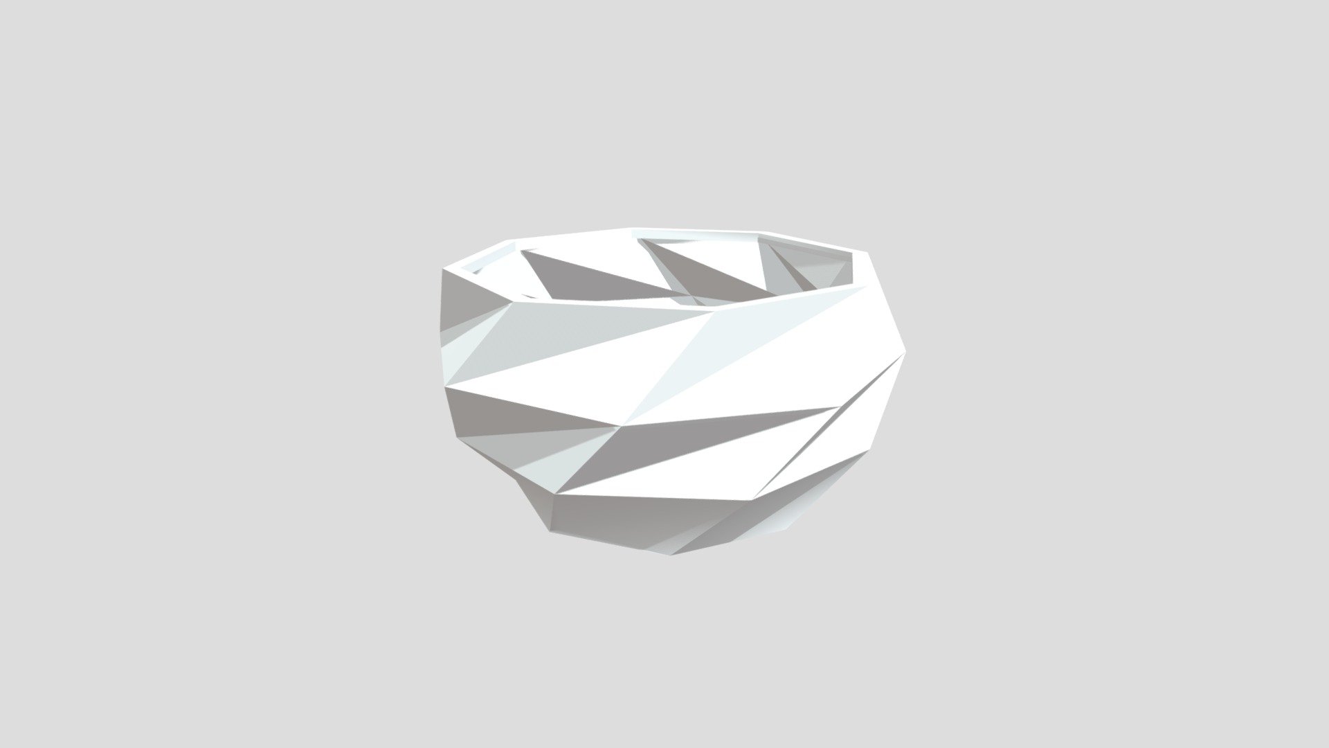 Pot De Fleur Low Poly