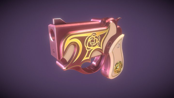 Disgaea Gun - Noble Rose 3D Model