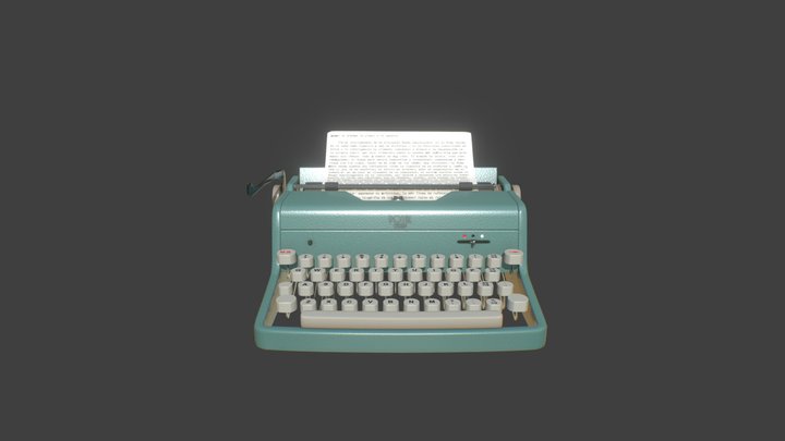 typewriter 3D Model