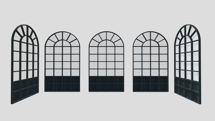 DIM_Sala_colonne_doors/windows 3D Model