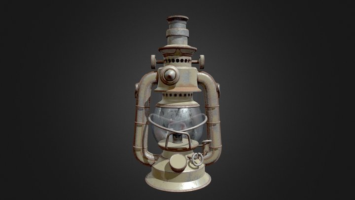 Hurricane lamp 3D Model