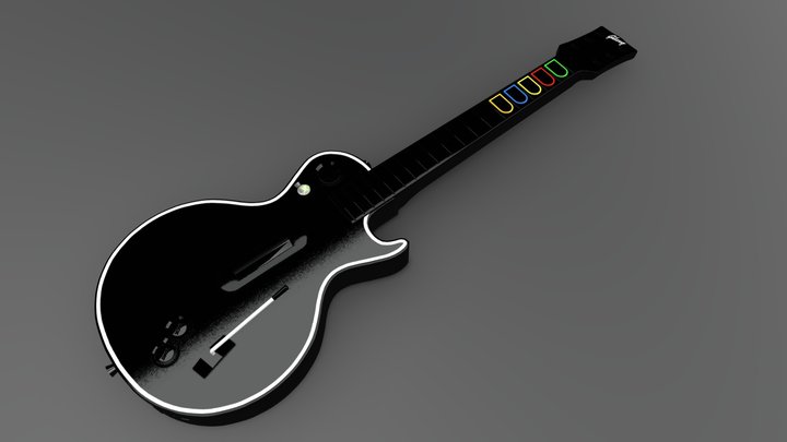 Guitar Hero Controller 3D Model