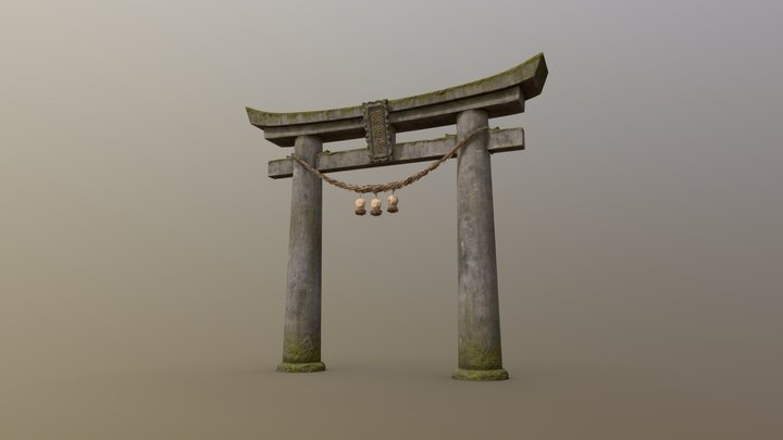 Torii Gate 3D Model