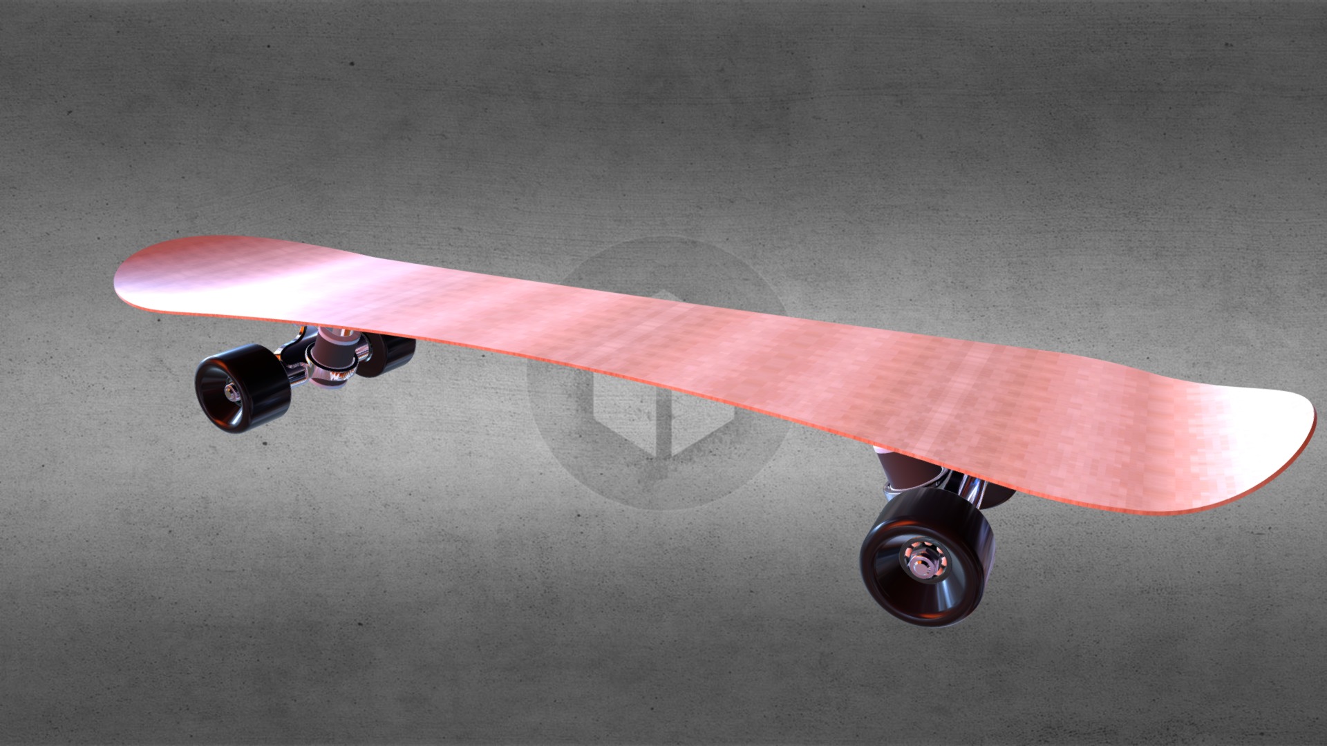 3D model Skateboard - This is a 3D model of the Skateboard. The 3D model is about a person riding a skateboard.