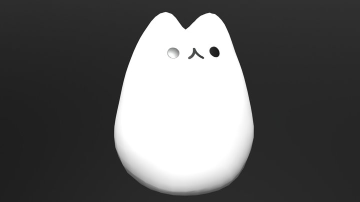 Silicone Cat Lamp 3D Model