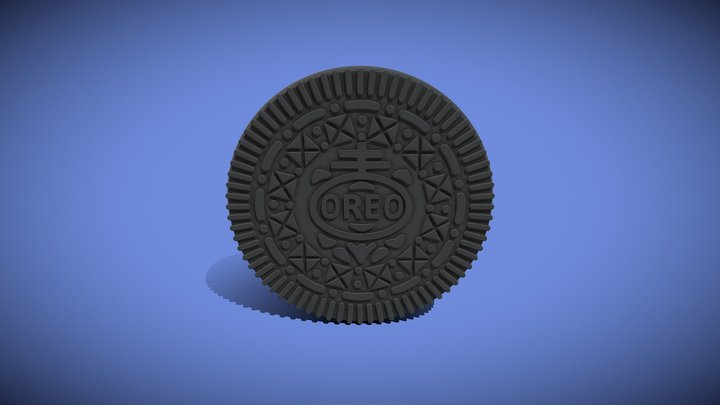 Oreo Biscuit 3D Model