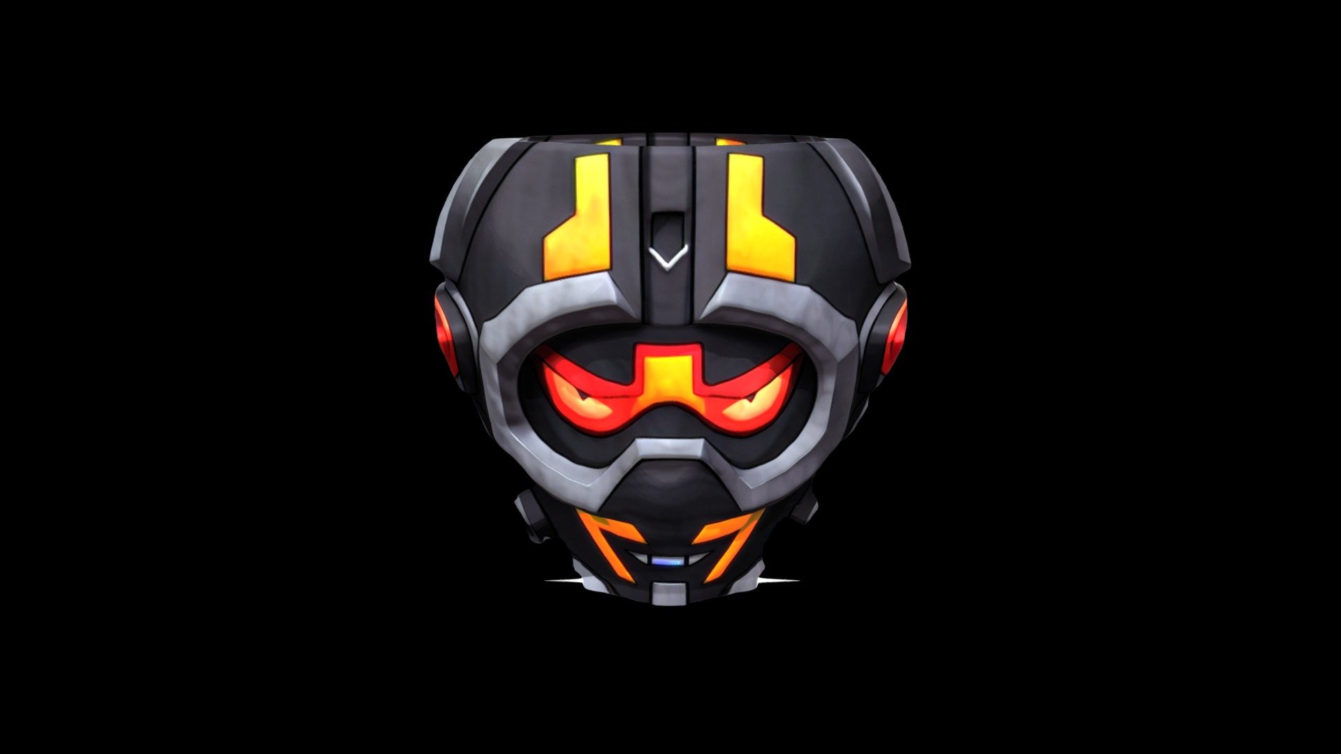 Helmet Mask Robot Cartoon 1611 - Download Free 3D model by klrxyz ...