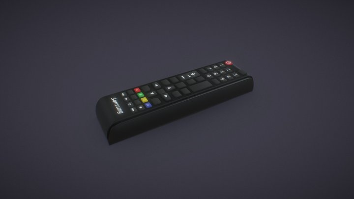 TV Remote 3D Model