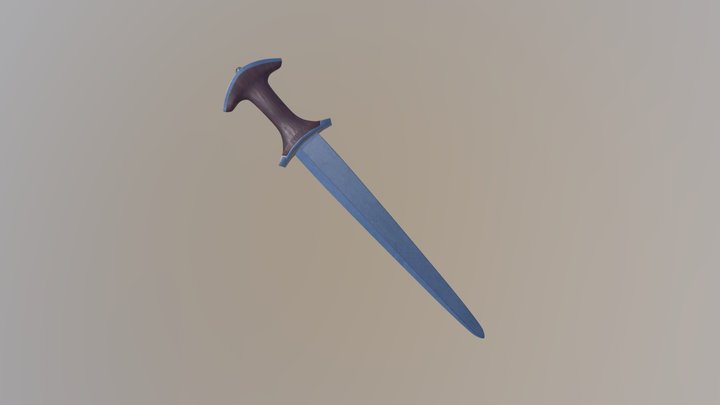 Medieval Dagger, 13th Century, Switzerland 3D Model