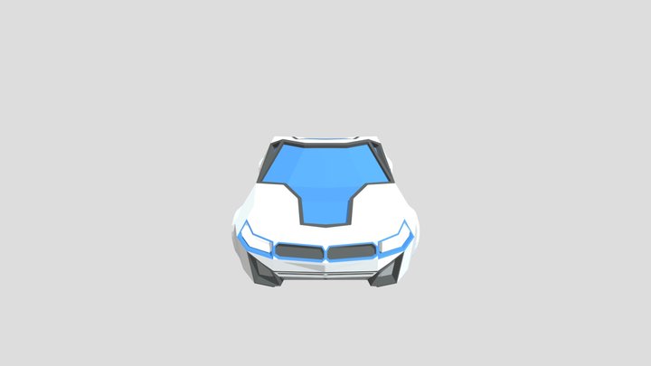 Low Poly BMW i8 3D Model