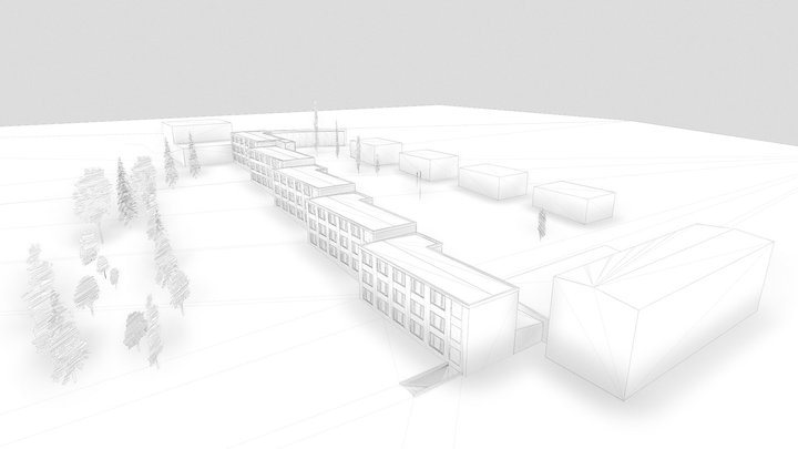 Nicolas Isla - Trade Union Center ADGB 3D Model