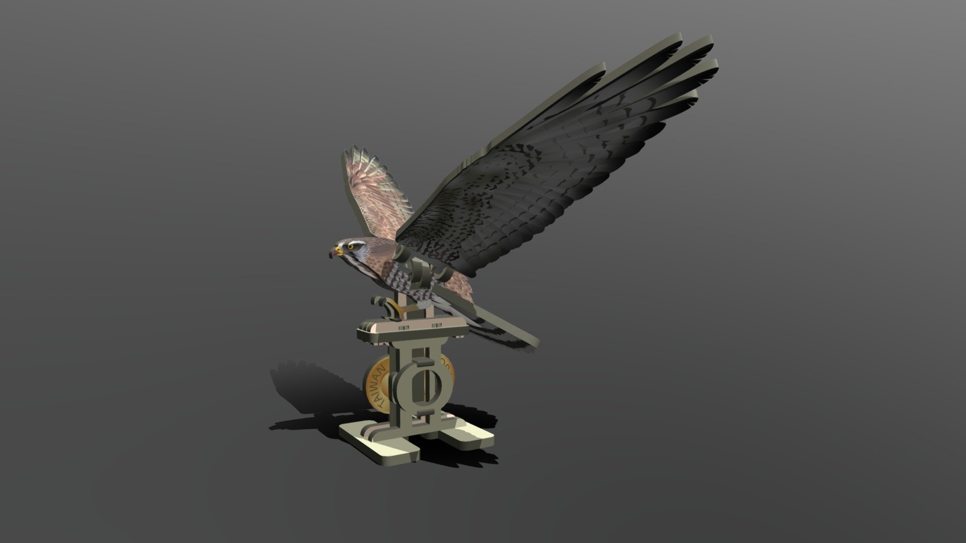 [MC-015] Grey Faced Buzzard — Sketchfab embed 3D viewer