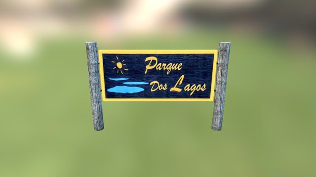 Placa De Entrada 3D Model