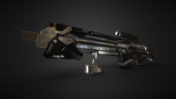 ScifiGun Model 3D Model