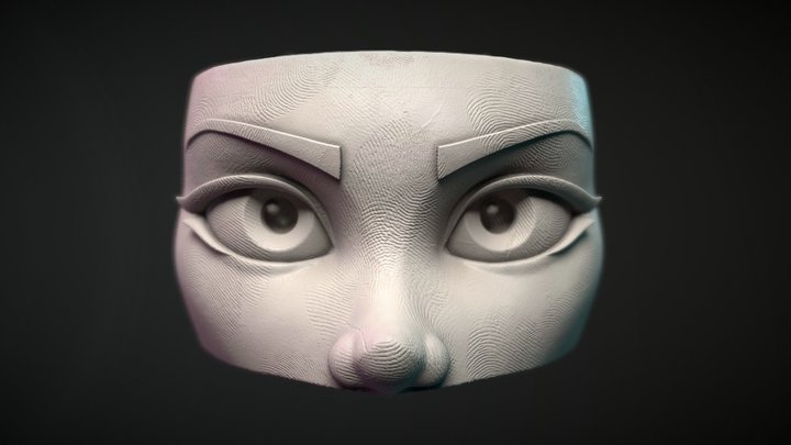 SculptJanuary: Day 8 - Eyes 3D Model