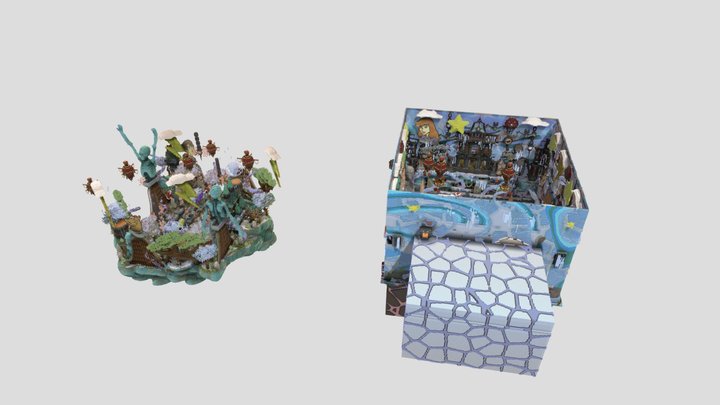 Winter BOXPVP Scoobty Doo - Spawn, Arena, Mine 3D Model
