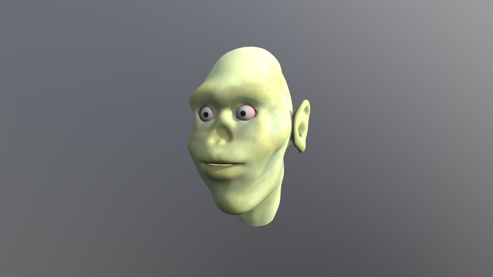 Zombie_head 3D Model